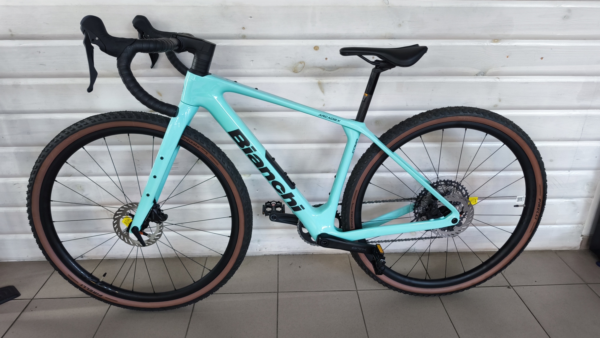 Bok — strona lewa Bianchi Arcadex Comp GRX Celeste XS — Bok — strona lewa