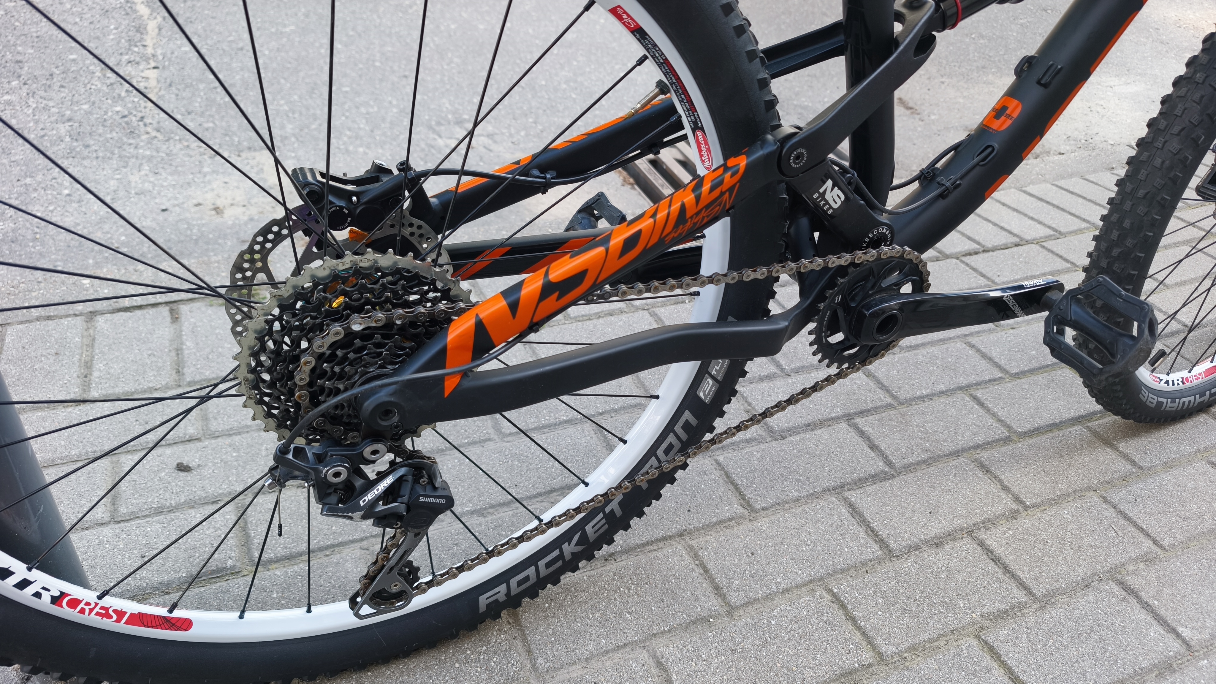 NS Bikes NERD Custom — Zbliżenie napędu