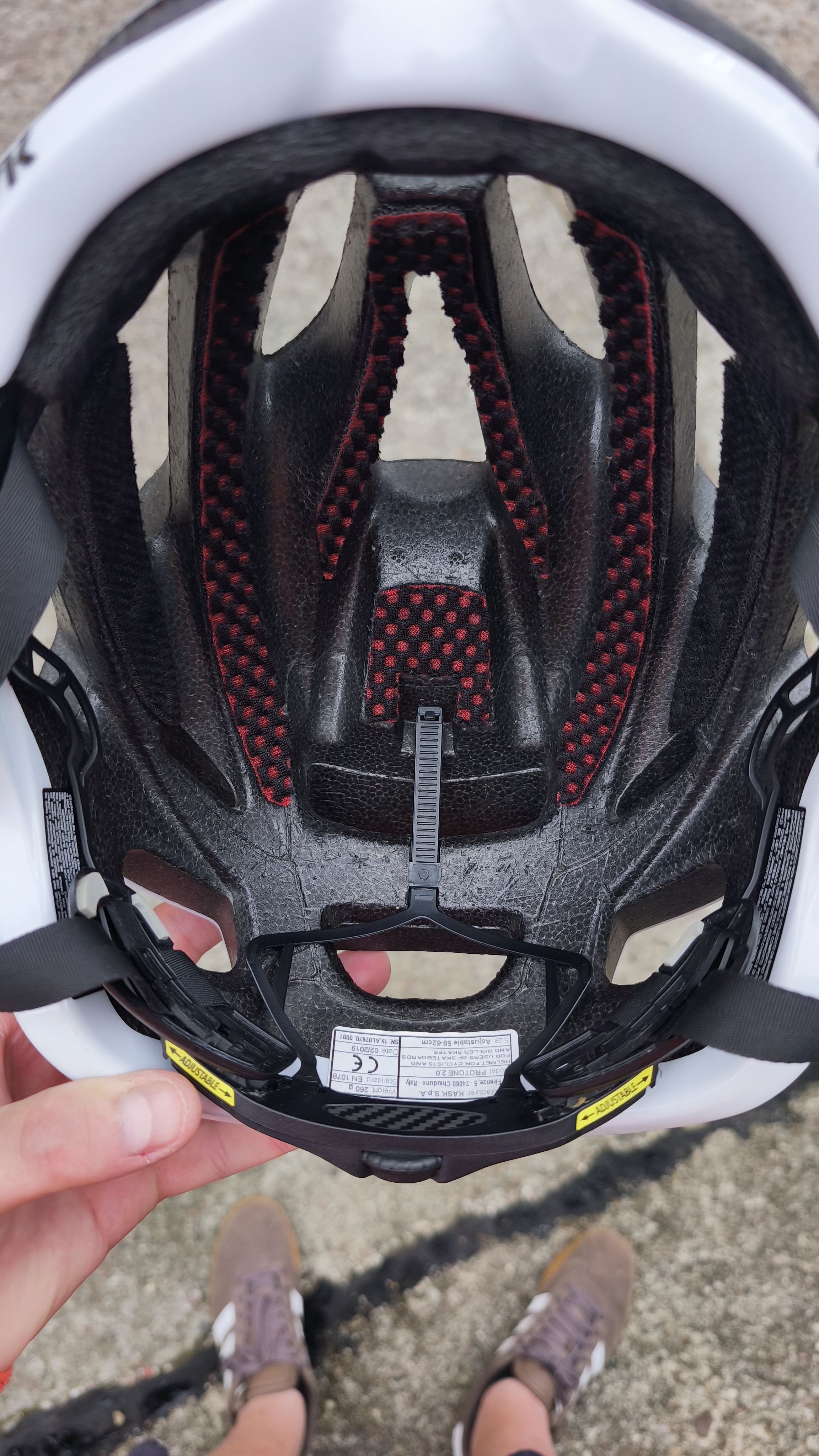 Dodatkowe Kask Protone Biały L 59-62cm — Dodatkowe