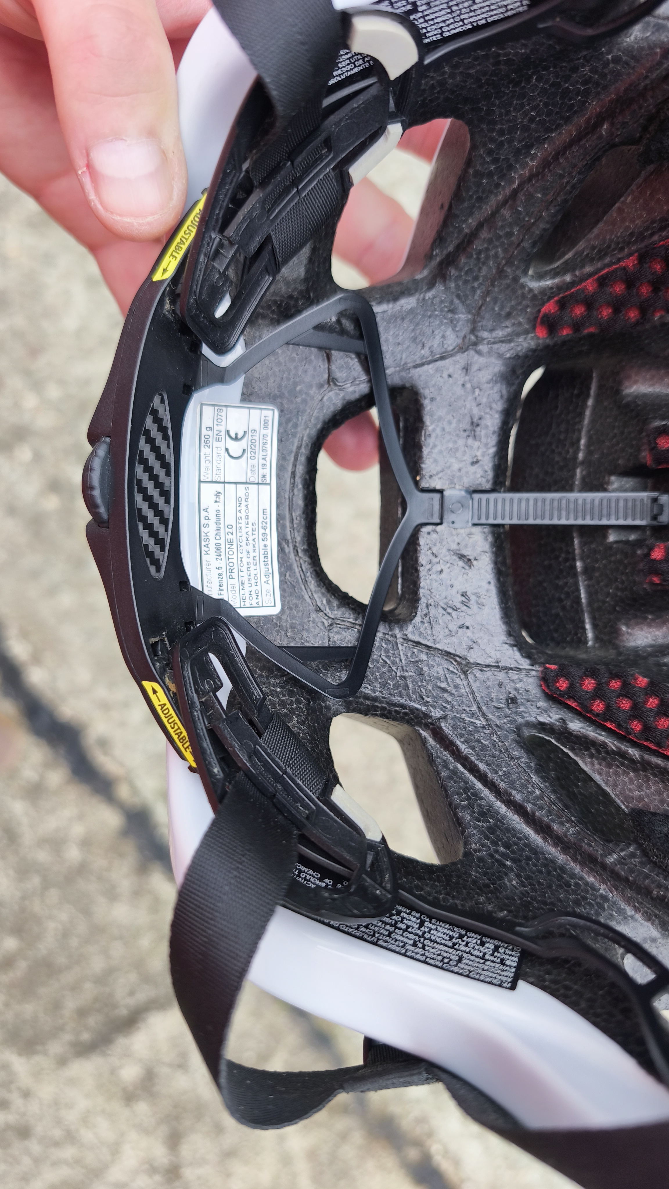 Dodatkowe Kask Protone Biały L 59-62cm — Dodatkowe