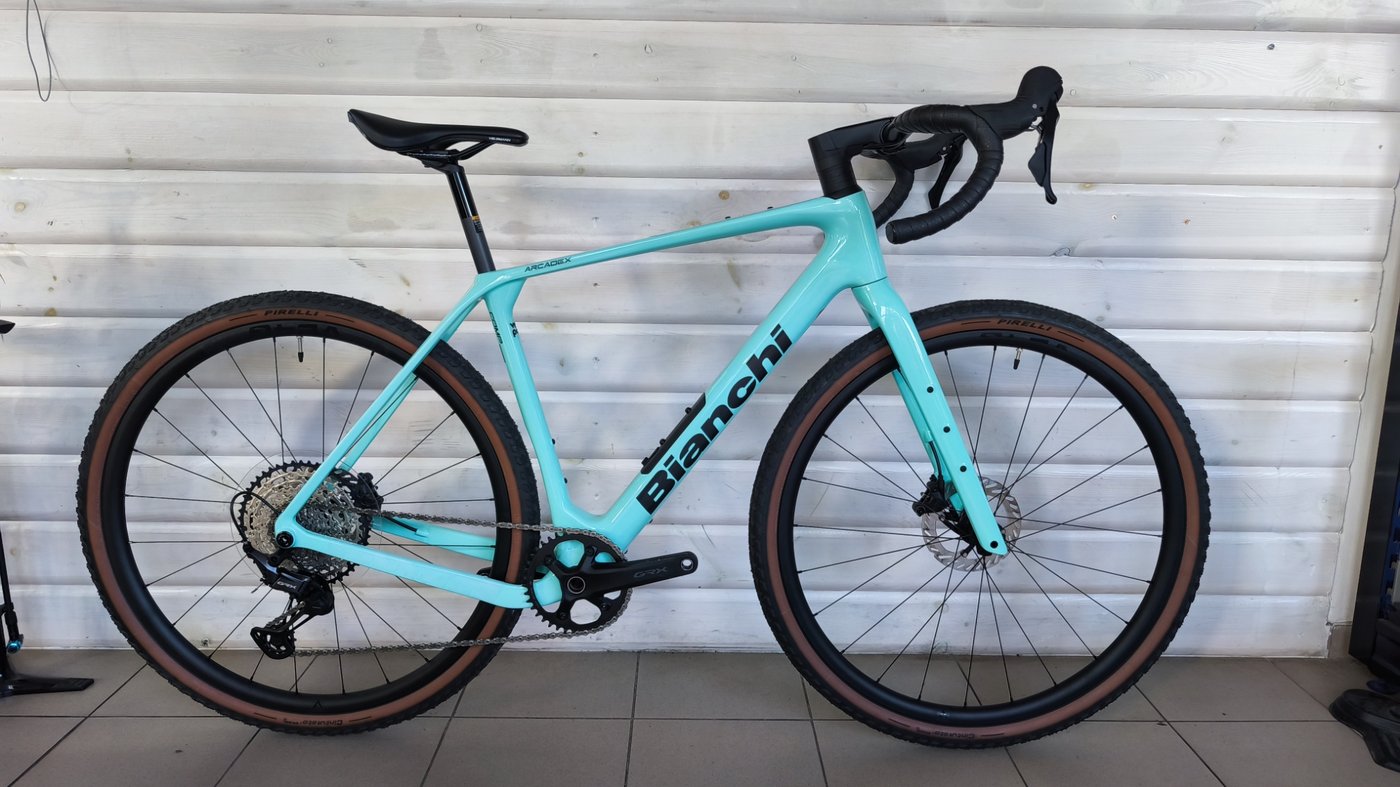 NOWY Bianchi Arcadex Comp GRX 2026 — Celeste
