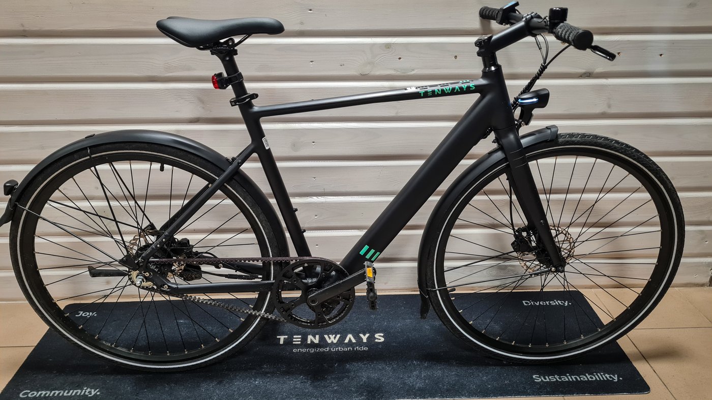Tenways CGO600 czarny — miejski, pasek Gates